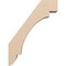 Ekena Millwork 5-inch W x 18-inch D x 24-inch H Aspen Rough Cedar Woodgrain TimberThane Knee Brace, Primed BRCUR05X18X24ASPRCPR - alternate 2